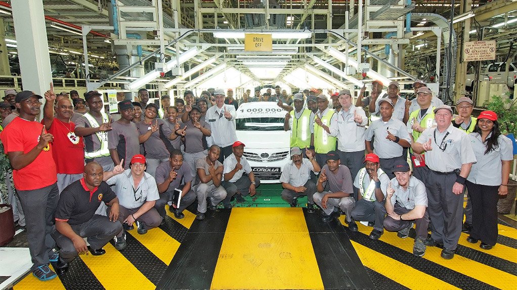 Toyota produces millionth Corolla at Durban plant