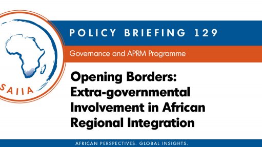 Opening borders: Extra-governmental involvement in African regional ...