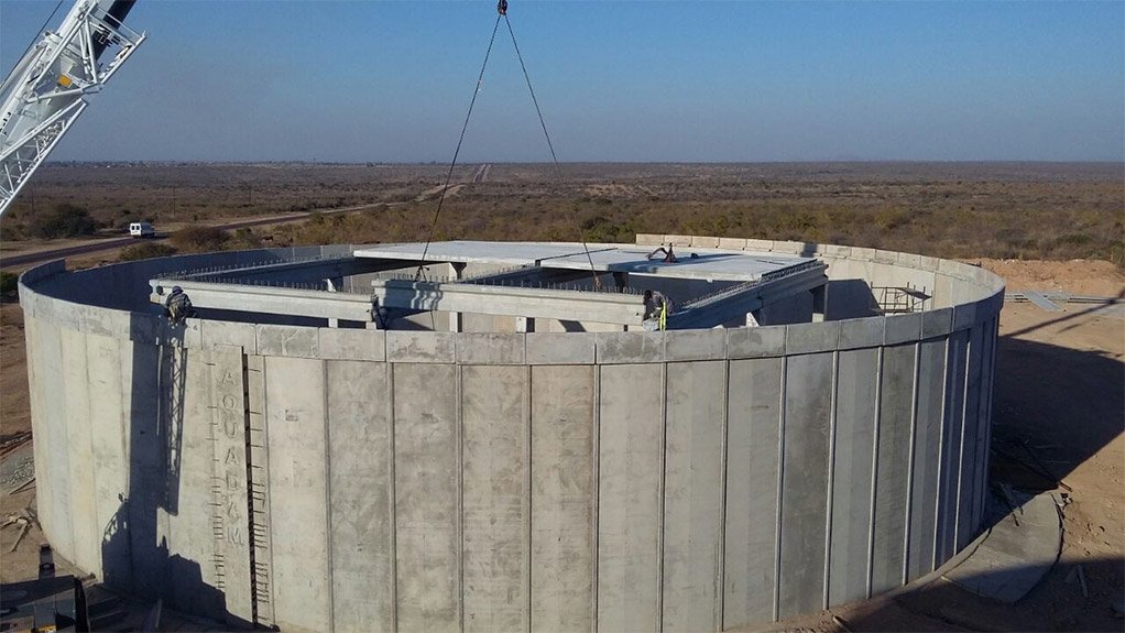 Tank manufacturer builds water reservoir for local community
