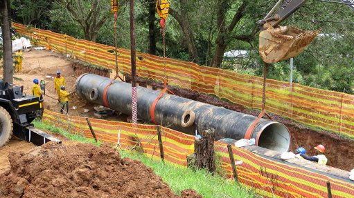 KZN water pipeline project to be completed by mid-2017