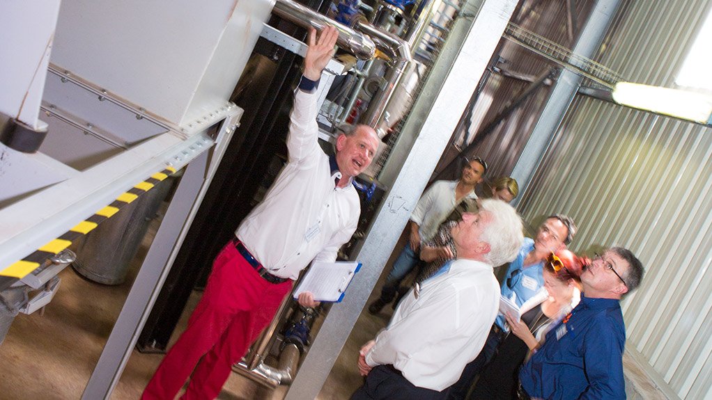 Steamproducing boiler room reduces electricity consumption