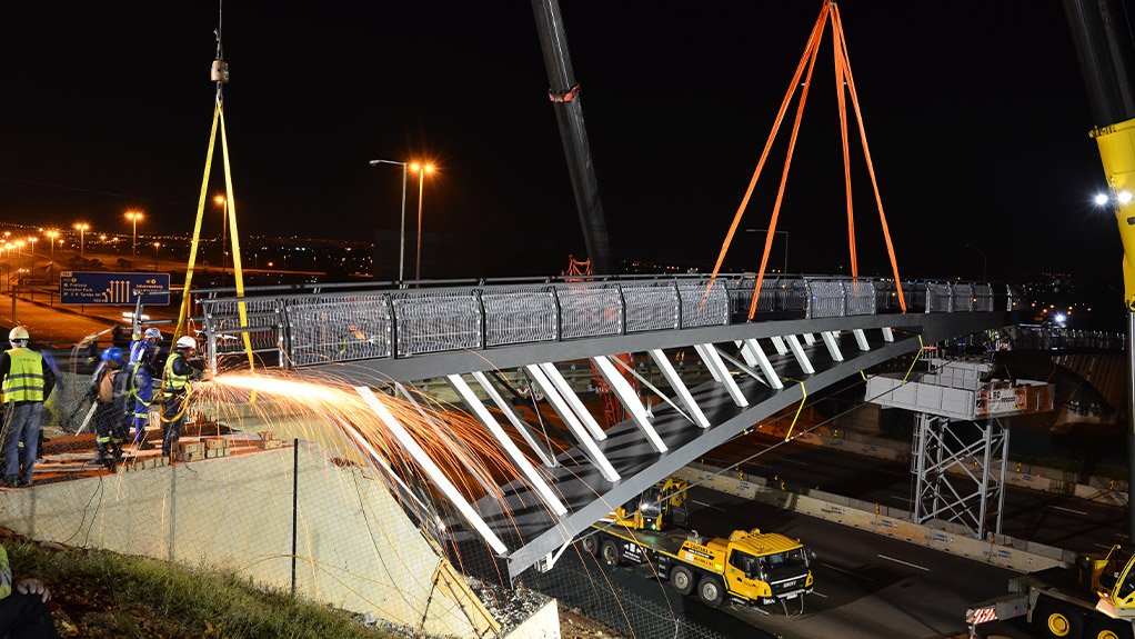 N1 highway pedestrian bridge to be ready for use soon