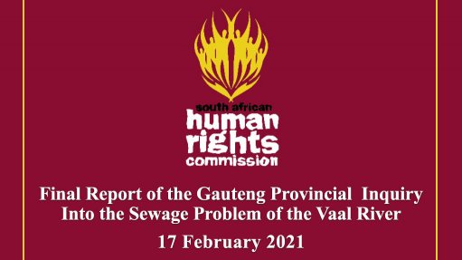 Final Report of the Gauteng Provincial Inquiry Into the Sewage Problem of the Vaal River - Vimarsana News