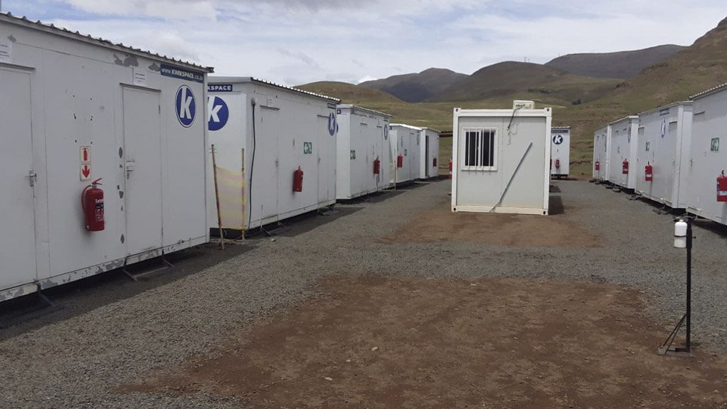 Kwikspace units on large Lesotho construction project