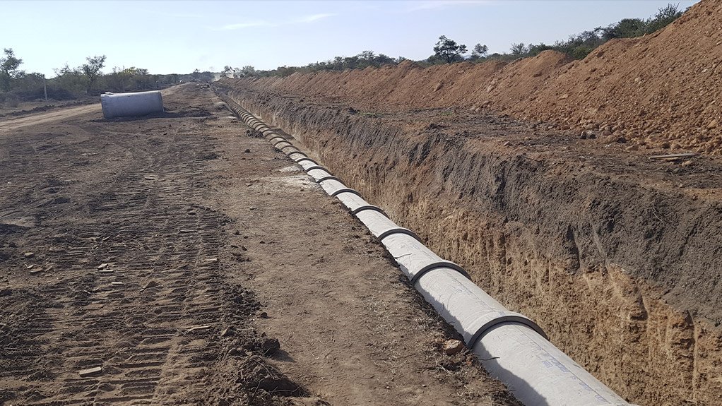 Rocla supplies 19 kms of HDPE pipes for Polokwane Waste Water Treatment