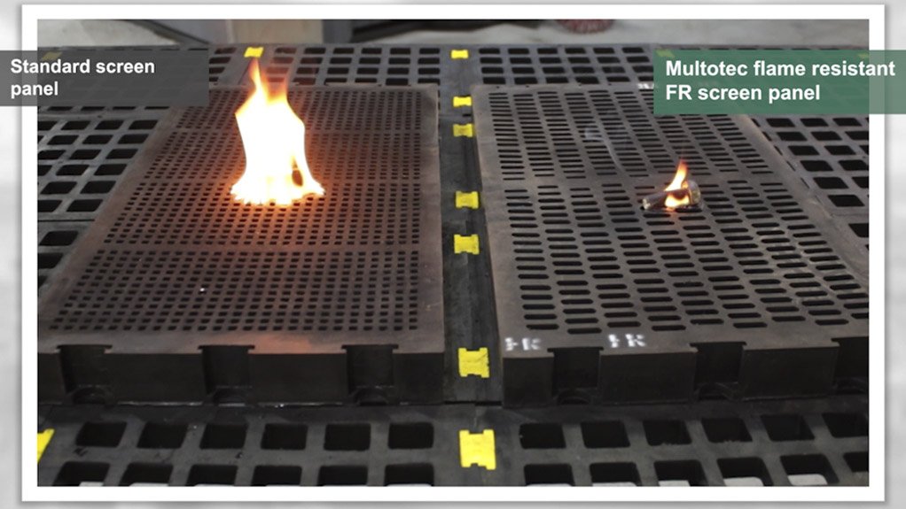 Mitigating fire risk with Multotec’s robust flameresistant rubber