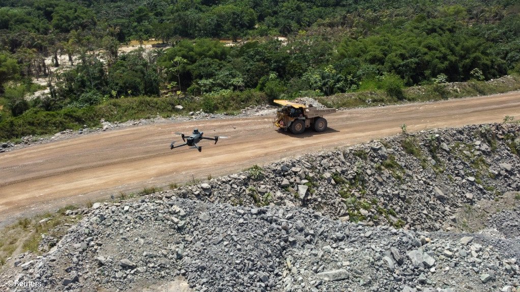 As gold prices surge, West Africa mine operators launch drones to detect wildcat miners