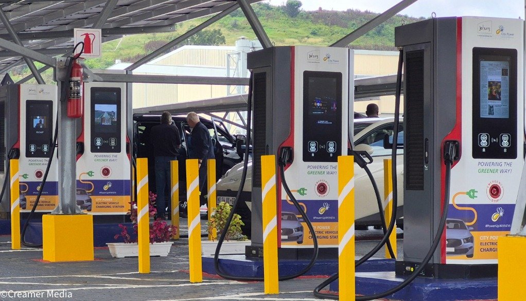 CoJ, City Power unveil first EV charging stations as metro electrifies its fleet