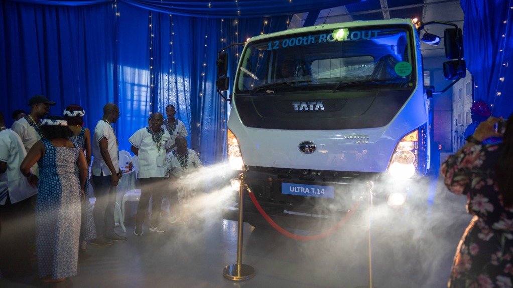 Tata Africa assembles truck number 12 000 at Rosslyn plant